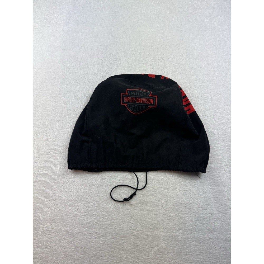 Harley-Davidson Helmet Bag Cover Black‎ Red Logo Drawstring UnisexNO HELMET